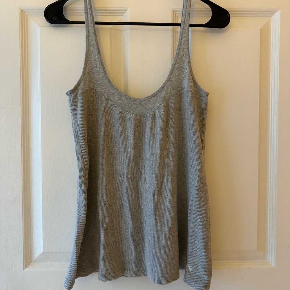 Vintage Abercrombie Gray Ribbed Tank Top
